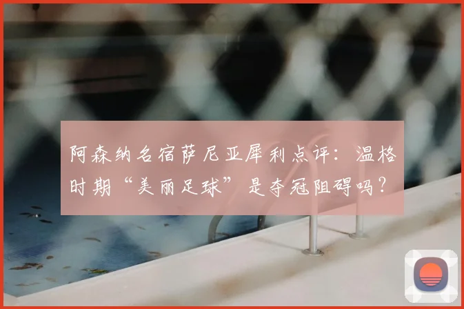阿森纳名宿萨尼亚犀利点评:温格时期“美丽足球”是夺冠阻碍吗?深度解析无冠根源